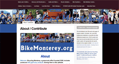 Desktop Screenshot of bikemonterey.org