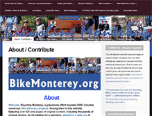 Tablet Screenshot of bikemonterey.org